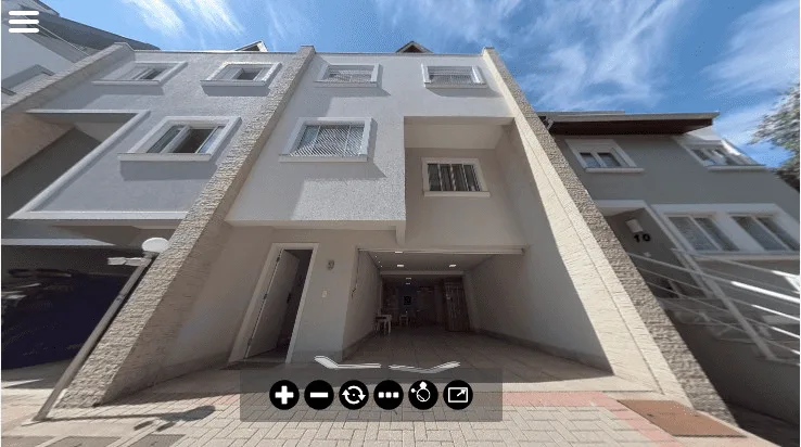 Exemplo de tour virtual 360 graus de imóvel